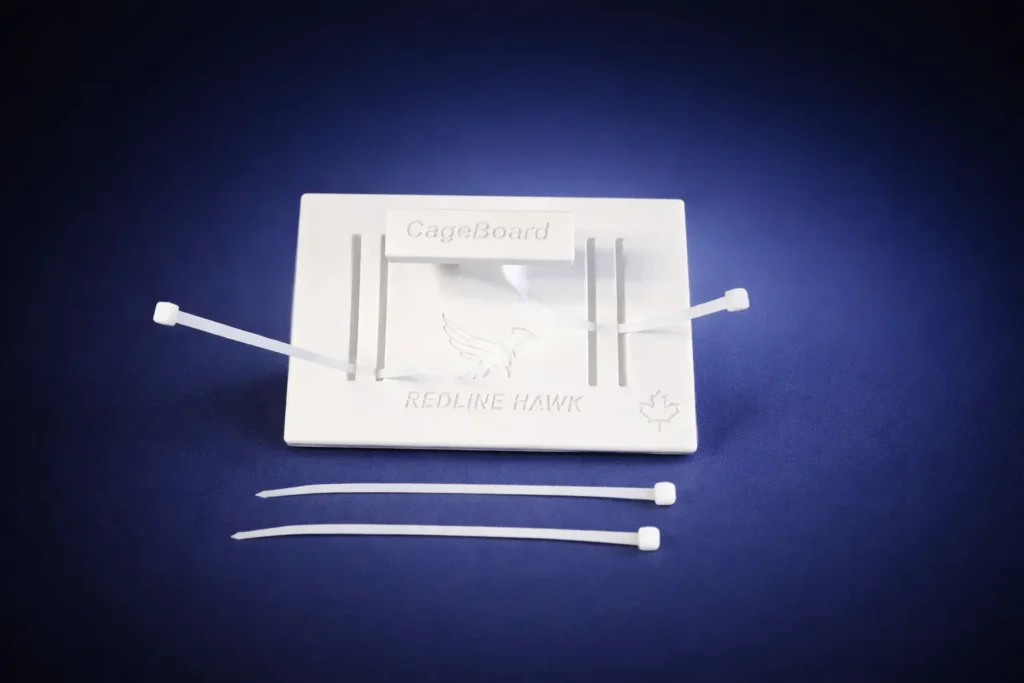 CageBoard door-mounted veterinary writing board with removable whiteboard panel