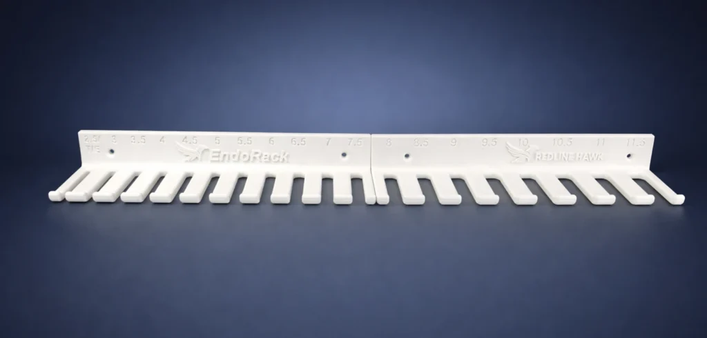 Ensemble de supports de rangement vétérinaires EndoRack Combo Line pour tubes endotrachéaux et accessoires d’anesthésie