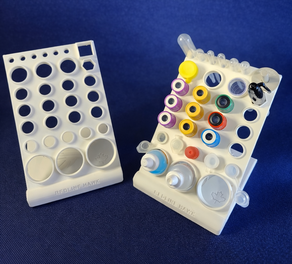 HawkStation Sample Prep veterinary bench organizer for sample preparation tools and tubes